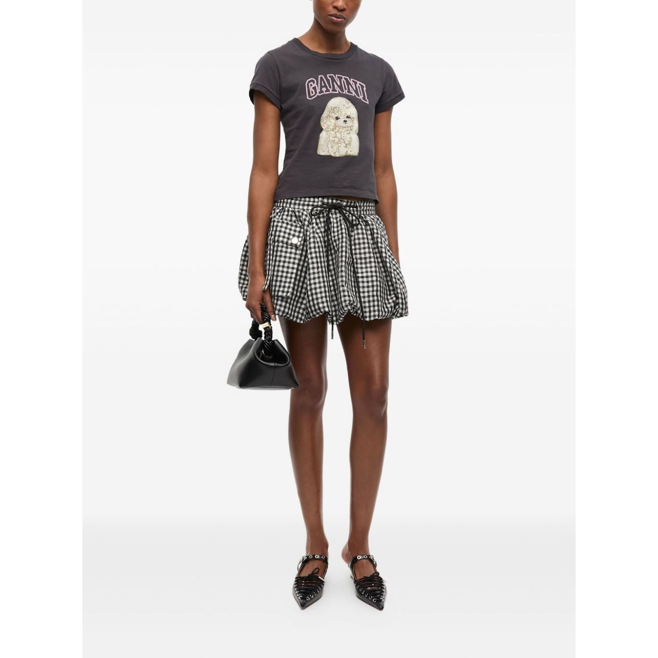 GANNI T-shirts and Polos Grey