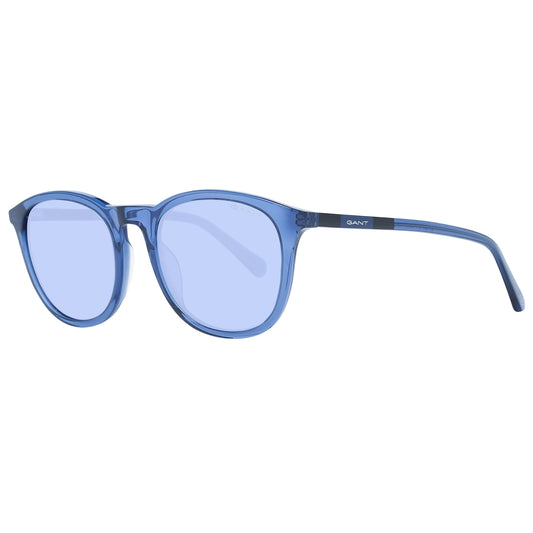 GANT MOD. GA7220 5290V unisex blue round sunglasses with tinted lenses