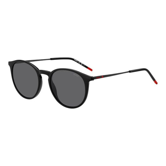 Stylish gent sunglasses - HUGO MOD. HG 1286_S with black frame and dark lenses viewed from the side