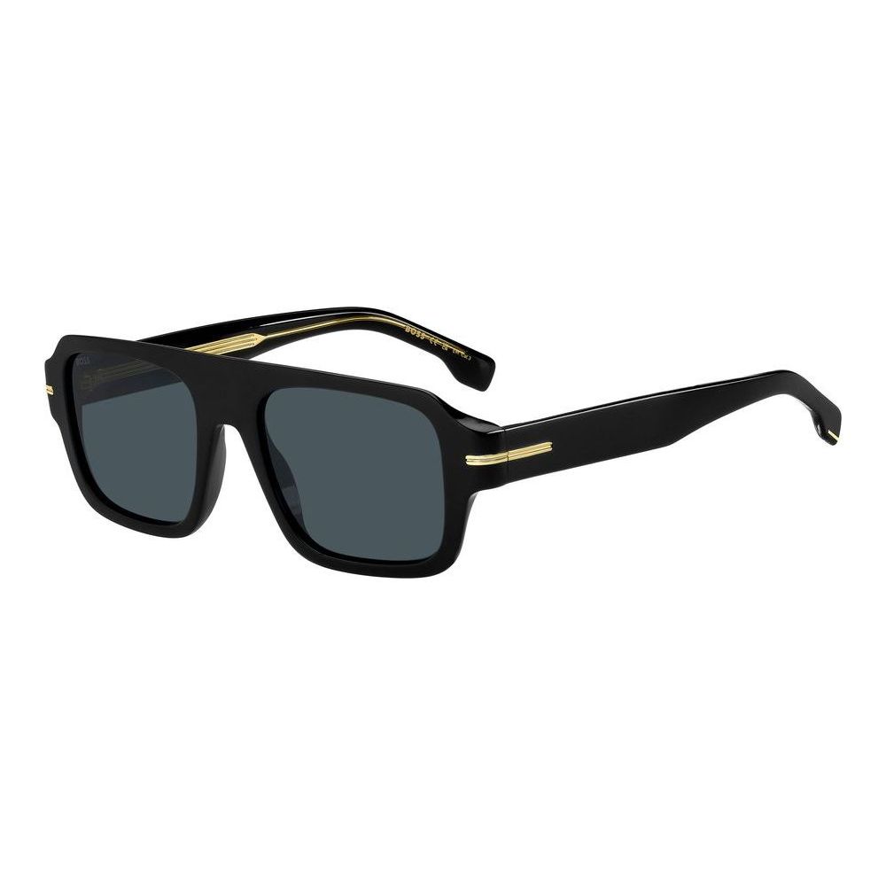 HUGO BOSS MOD. BOSS 1595_S gent's sunglasses with black frame and dark lenses, stylish eyewear for men.
