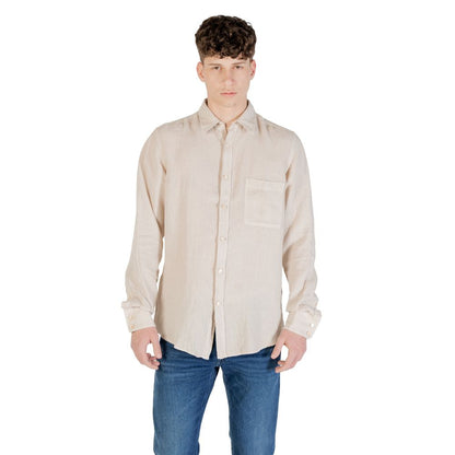 Hugo Boss Beige Linen Shirt