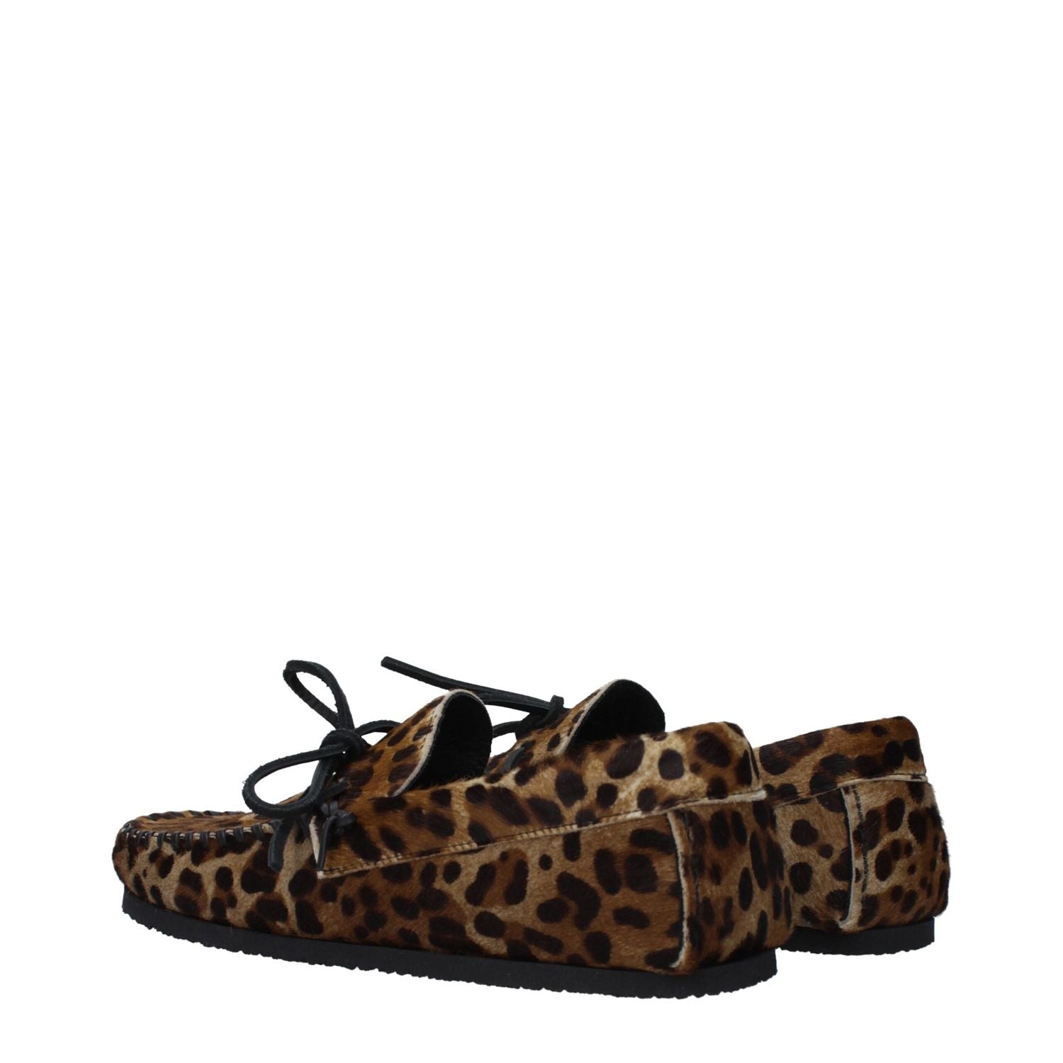 Isabel Marant Brown Horsehair Slip-On Loafers