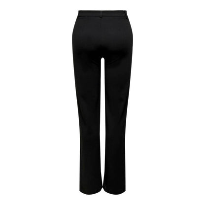 Jacqueline De Yong Black Elastane Pant