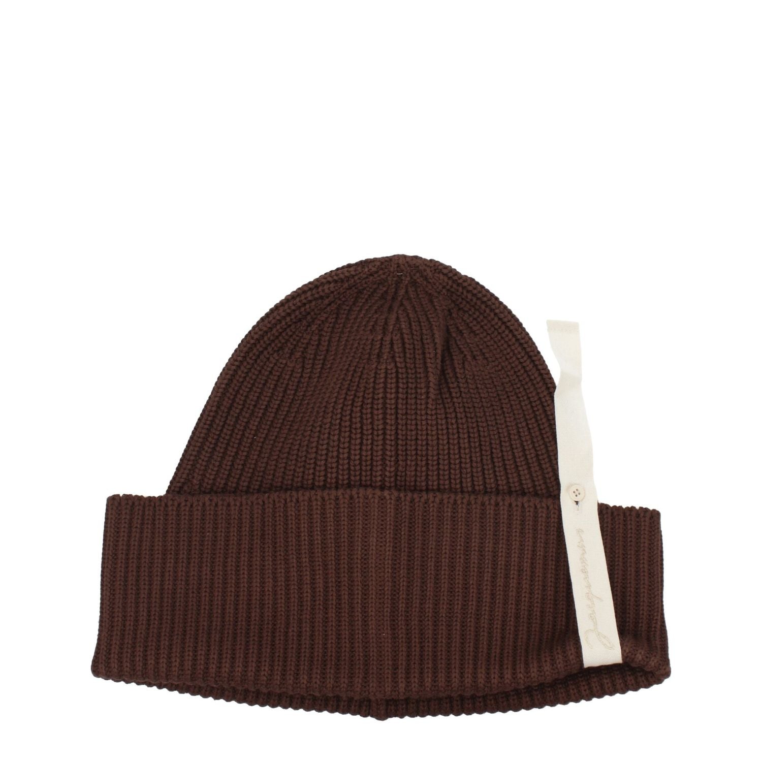 Jacquemus Brown Cotton Beanie