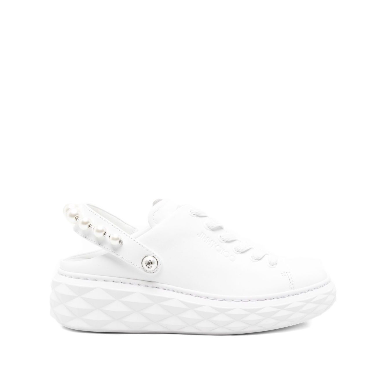 Jimmy Choo 50mm pearl-slingback platform sneakers