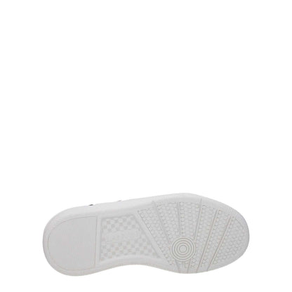 Lanvin White Fabric Low Top Sneakers sole detail, showcasing rubber material and textured grip pattern.