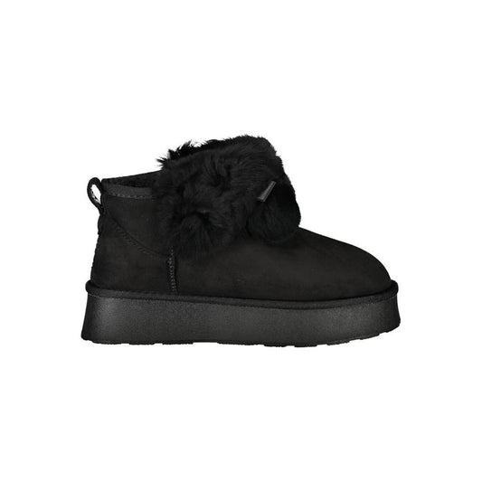 Laura Biagiotti Black Polyester Boot LABI-32810-EU36/US6