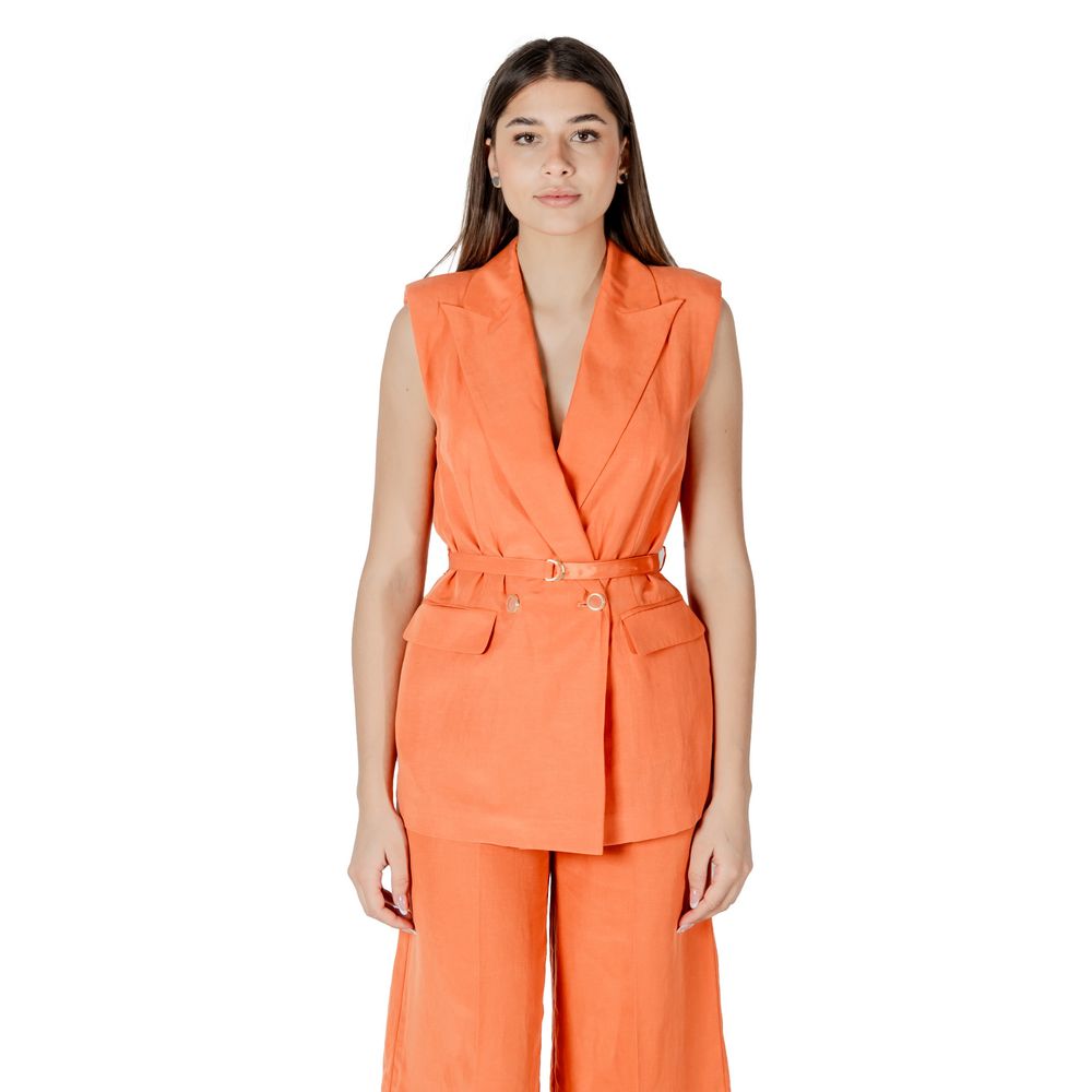 Liu Jo Orange Lyocell Waistcoat