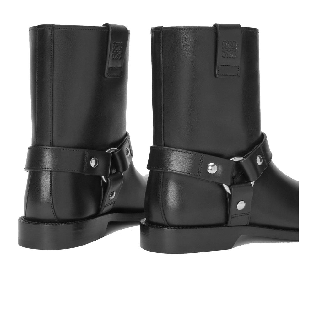 Loewe Black Calfskin Ankle Boots