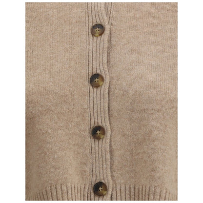 Loulou De Saison Beige Cashmere Cardigan