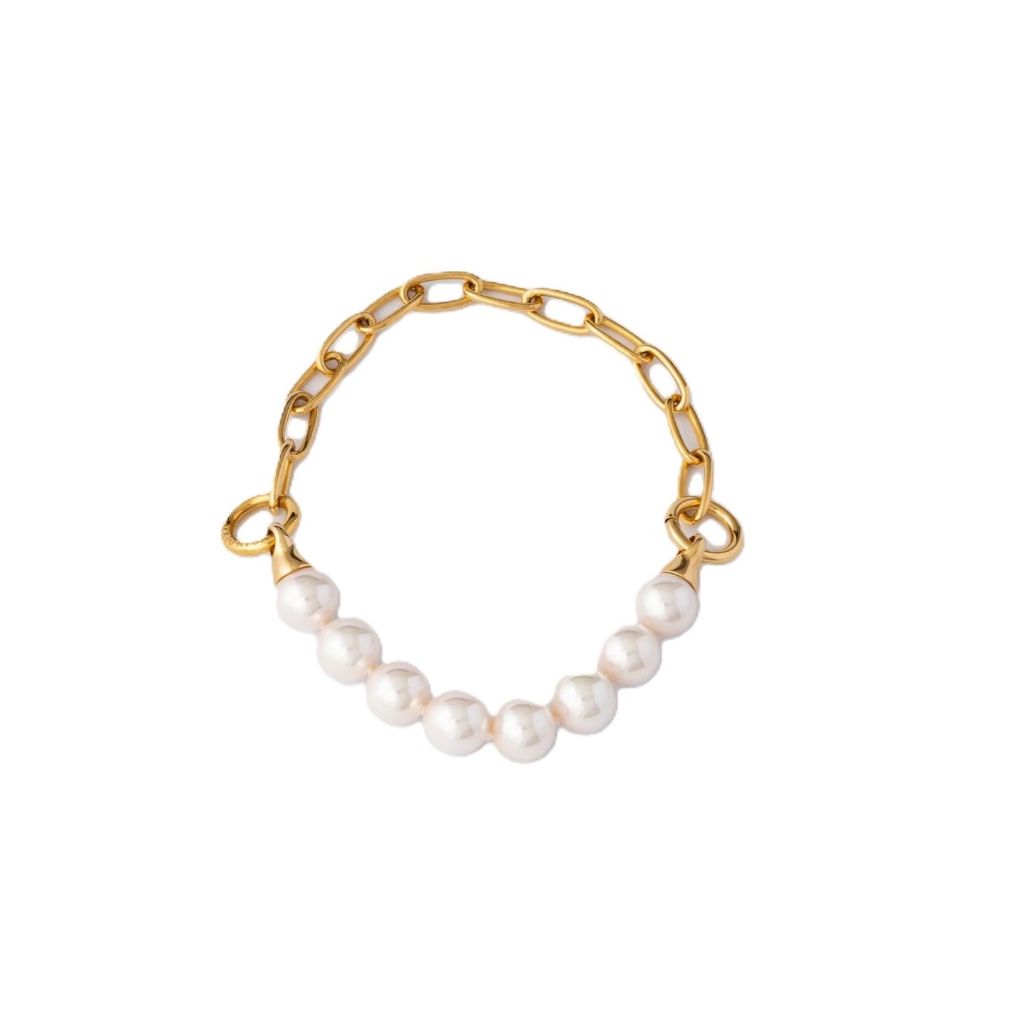 Gold and pearl bracelet from MAJORICA JEWELRY Mod. 17362.01.1.000.010.1 collection.