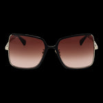 Front view of MAX MARA MOD. MM0070-H 5832F sunglasses for ladies with gradient lenses on black background.