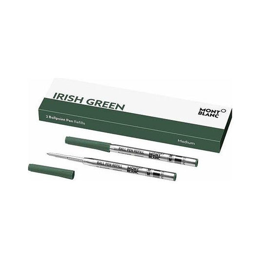 MONTBLANC Mod. IRISH GREEN - BALLPOINT PEN REFILLS - MEDIUM - 2 PCS 128217