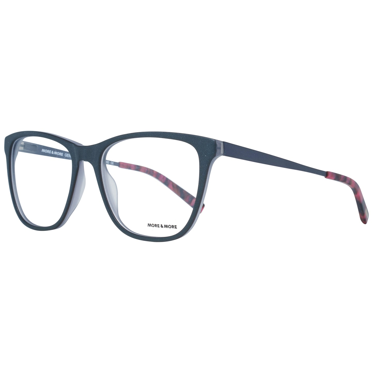 MORE & MORE MOD. 50506 55880 ladies eyeglasses with black frame and red accents