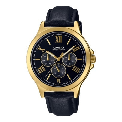 CASIO COLLECTION Mod. MULTIFUNCTION LEATHER - BLACK WATCHES