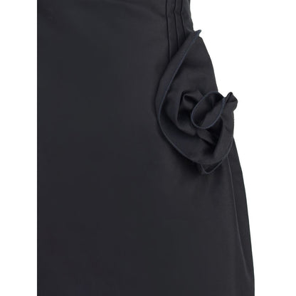 Magda Butrym Black Cotton Cocktail Dress