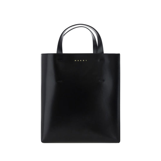 Marni Black Calf Leather Bos Taurus Handbag
