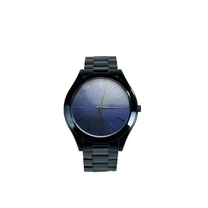 Michael Kors Slim Runway Stainless Steel Watch MK3419 Blue NO BOX with minimalistic design and 42mm case size.