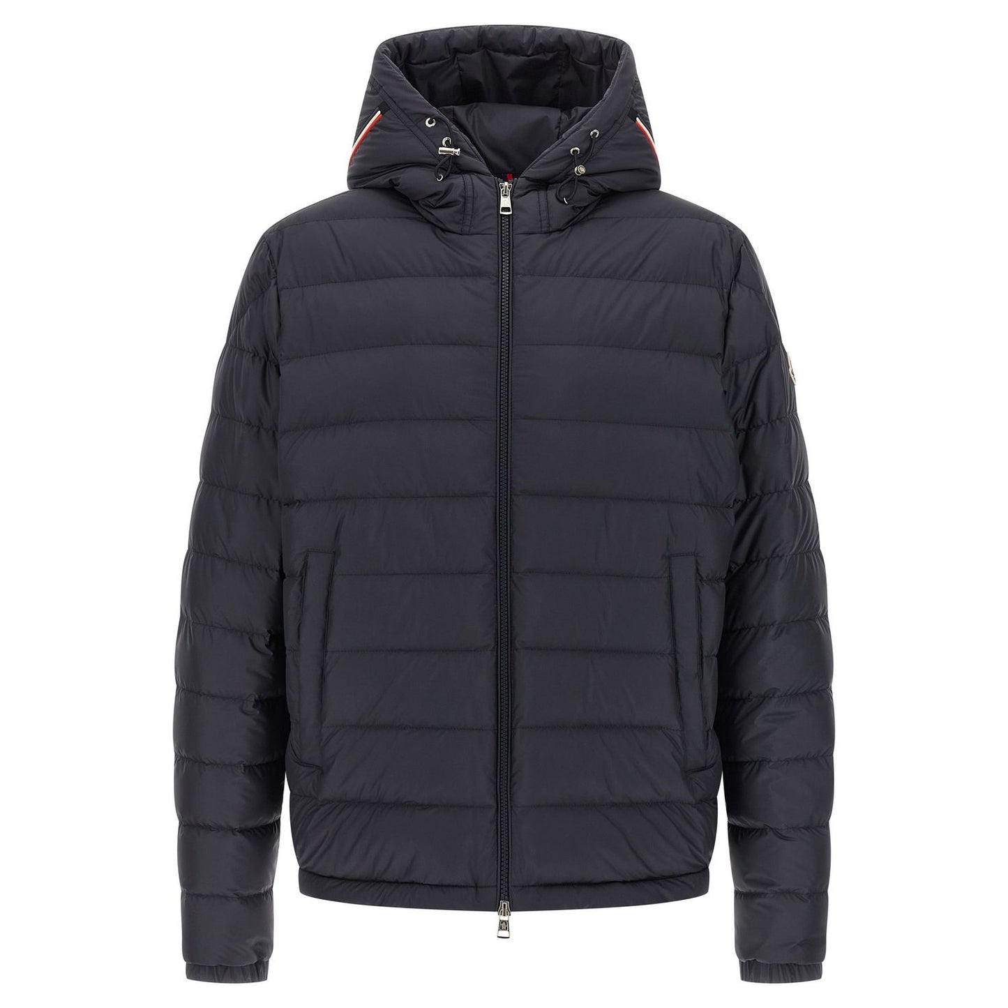 Moncler Blue Polyester Full-Length Jacket