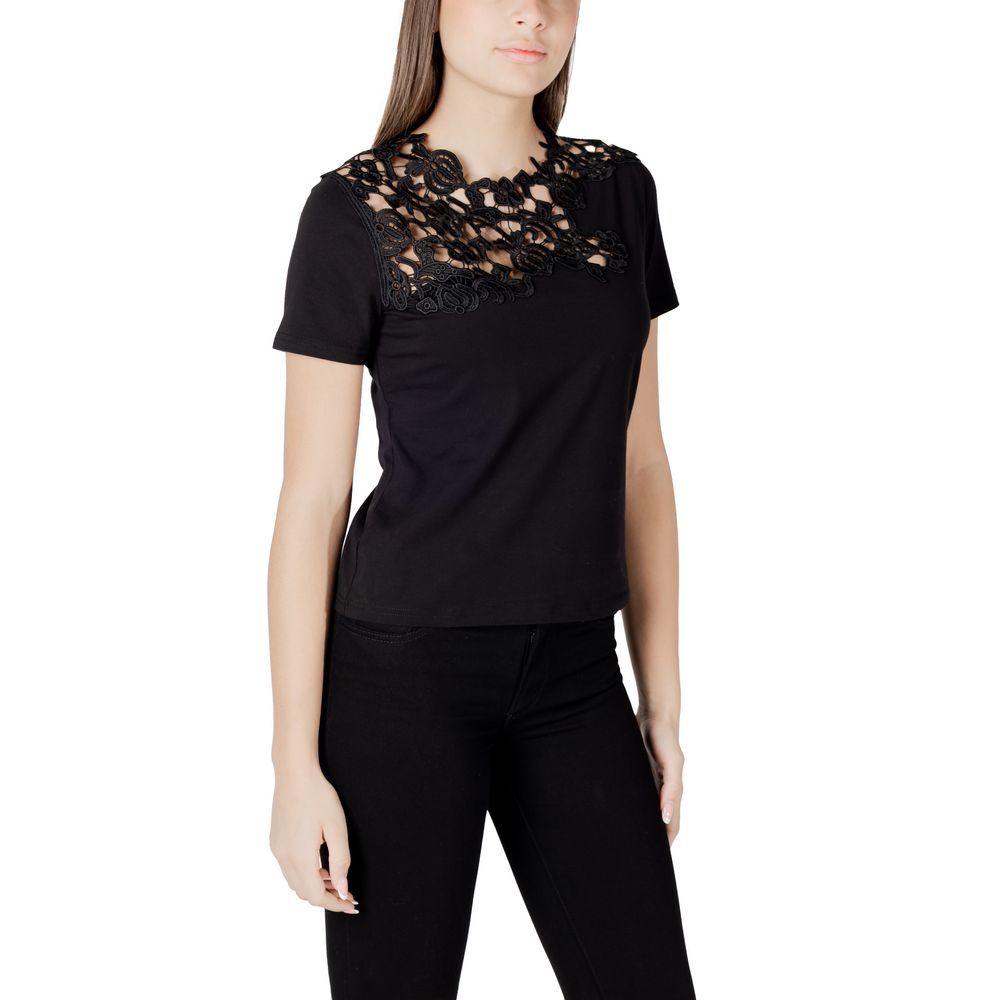 Morgan De Toi Black Cotton T-Shirt