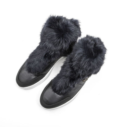 Mr&Mrs Italy Blue Cotton Women Sneaker