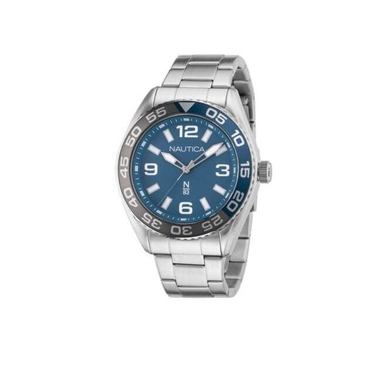 NAUTICA Mod. NAPFWS307 Gent Quartz Analog Watch with 5 ATM Water Resistance and Mineral Dial, 44 mm Case, in Official Box