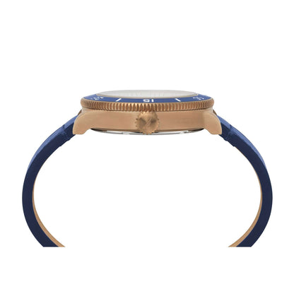 Side view of NAUTICA Mod. NAPHST003 watch with quartz movement and 44mm case, highlighting water resistance up to 10 ATM.