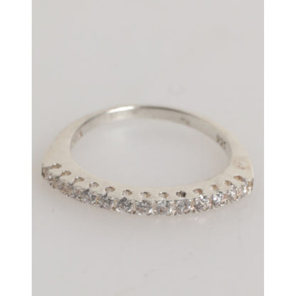 Nialaya Sterling Silver 925 Band Pave CZ Crystal Eternity Ring