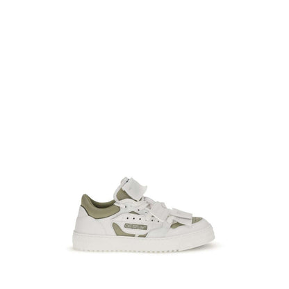 Off-White White Leather Low Top Sneakers