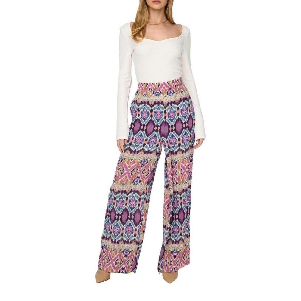 Only Multicolor Recycled Polyester Casual Pants