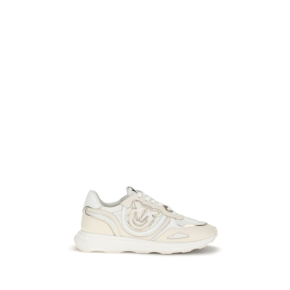 PINKO White Cotton Athletic Sneakers
