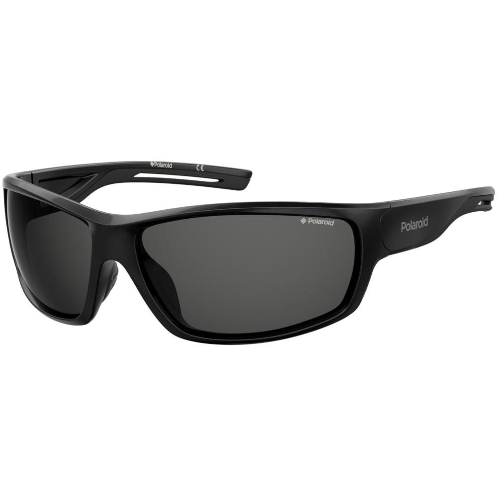 POLAROID MOD. PLD 7029_S unisex sunglasses made of polycarbonate, featuring sleek black design with polarized lenses.