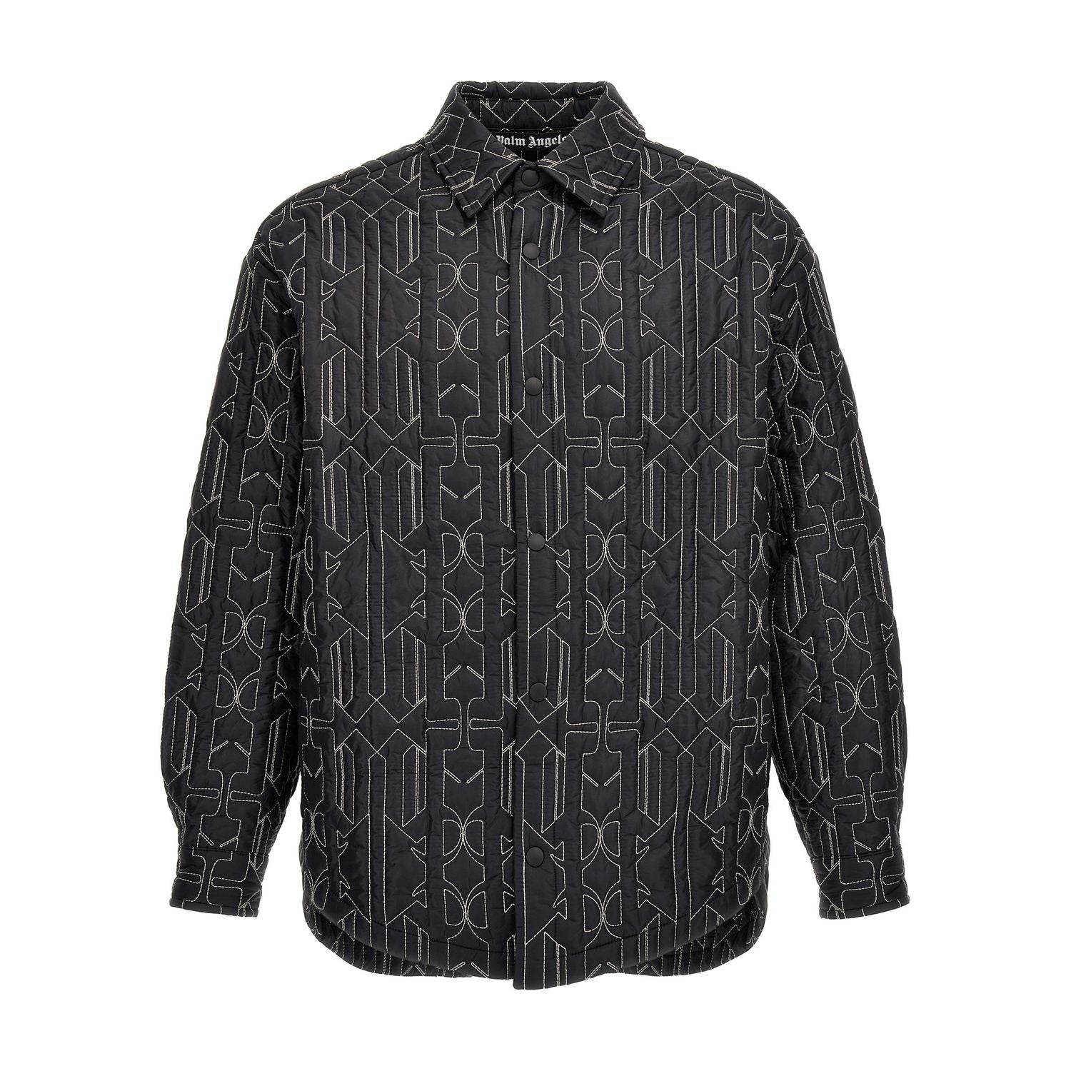 Palm Angels Gray Polyamide Shell Jacket