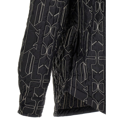 Palm Angels Gray Polyamide Shell Jacket