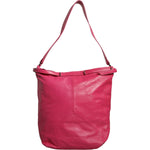 Patrizia Pepe Fuchsia Pink Leather Shoulder Purse Tote Bag Patrizia Pepe Maroon