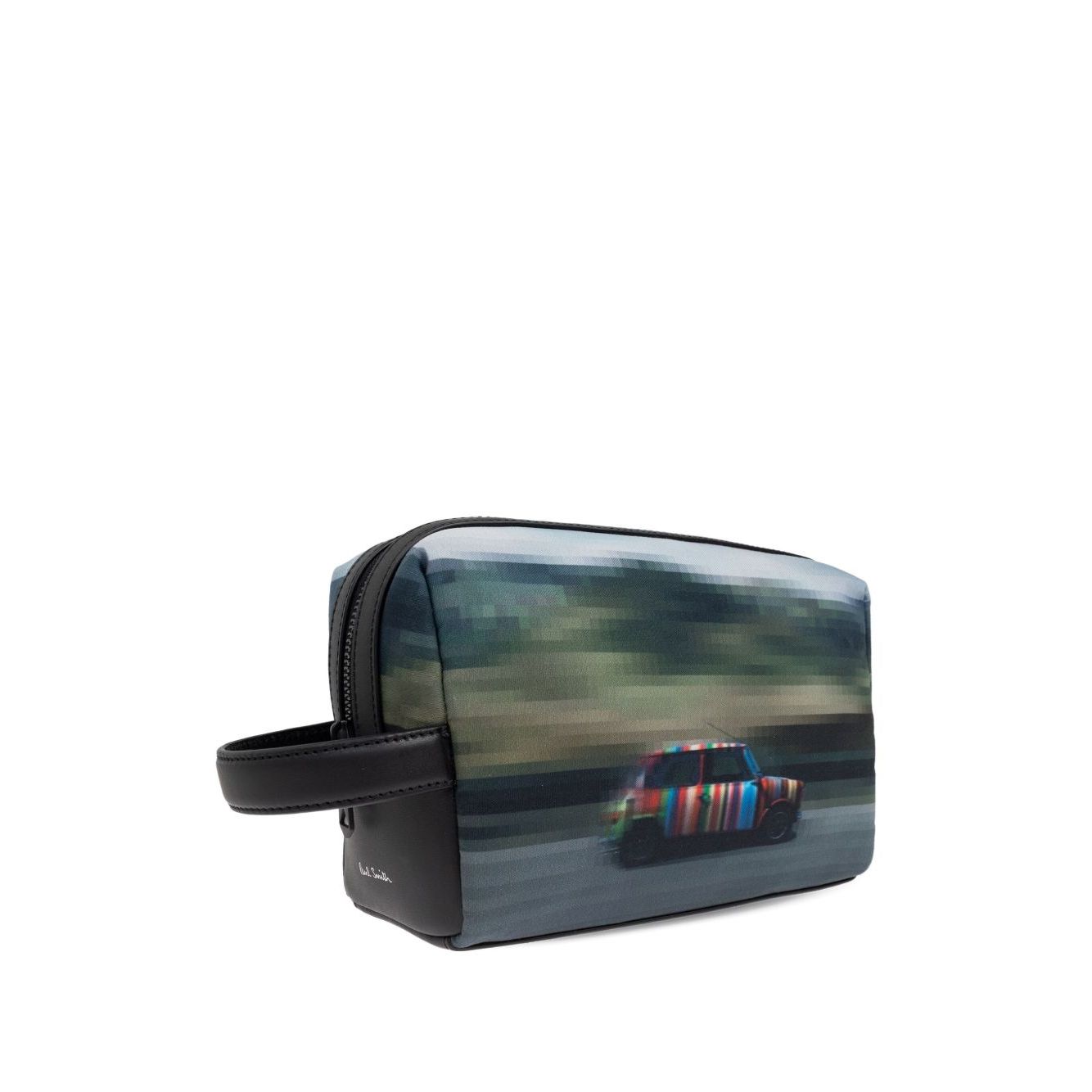 Paul Smith Recycled Polyester 'Pixelated Mini' Washbag