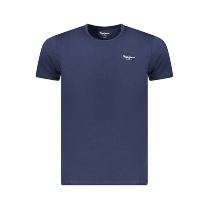 Pepe Jeans Blue Cotton Men T-Shirt