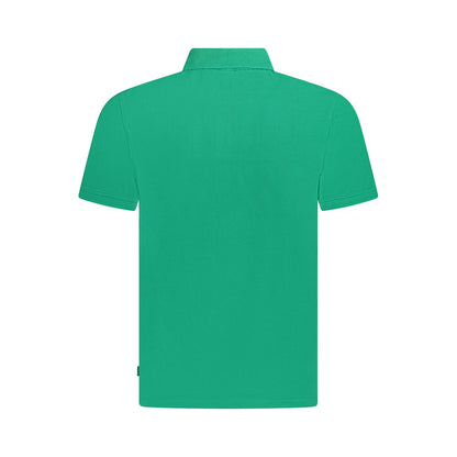Pepe Jeans Green Cotton Polo Shirt, short sleeve, 2 buttons, embroidery, logo, made from 100% sustainable cotton