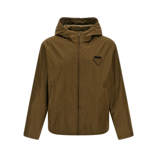 Prada Bicolor Polyamide Shell Jacket