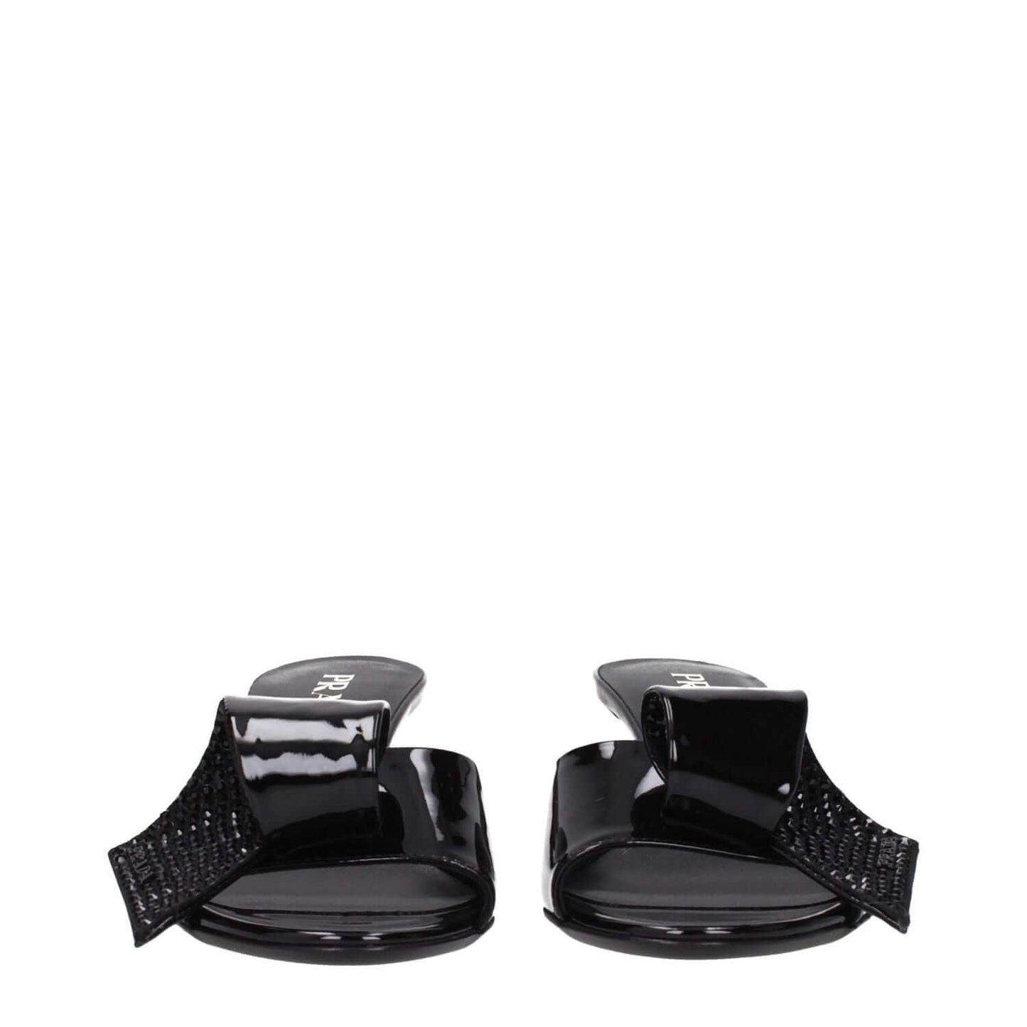 Prada Black Leather Sandals 1728,75667636384,Black,EU36.5/US6.5,EU37/US7,EU38.5/US8.5,EU38/US8,New with tags,Prada,Sandals - Shoes,Shoes,Women