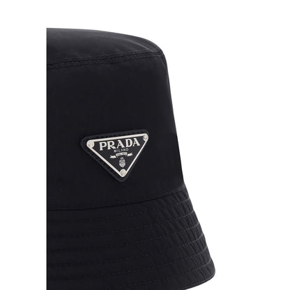 Prada Black Polyamide Bucket Hat 1728,72470364320,Accessories,Black,Bucket Hats - Hats - Accessories,Hats - Accessories,M,Men,New with tags,Prada