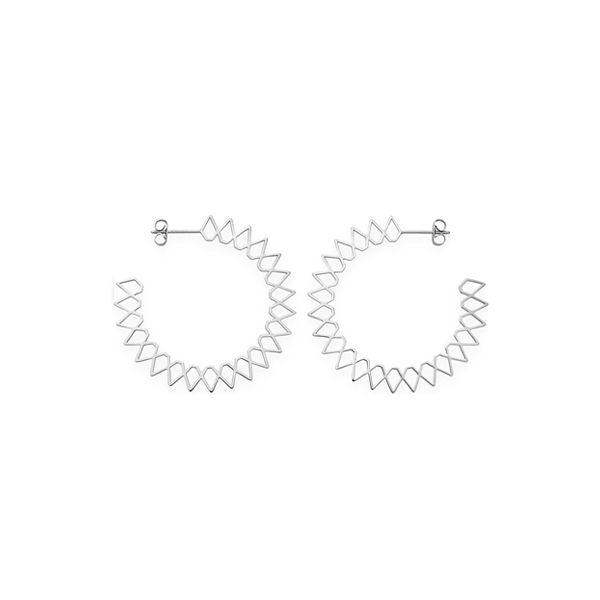 ROSEFIELD JEWELS JEWELRY Mod. JSPHS-J064 silver hoop earrings
