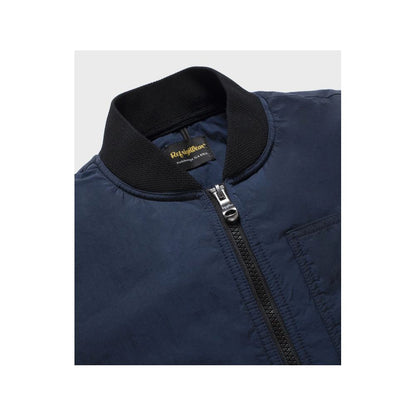 Refrigiwear Blue Polyamide Men Vest with sleek zipper closure and stylish design