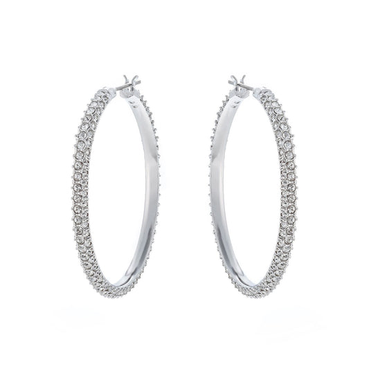 SWAROVSKI Mod. 5389432 silver 925° lady earrings in official box, quartz analog movement, water resistant 3 ATM, 38mm case.