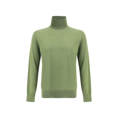 Saint Laurent Green Wool Turtleneck