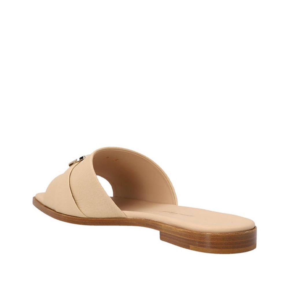 Salvatore Ferragamo Beige Calfskin Sandals