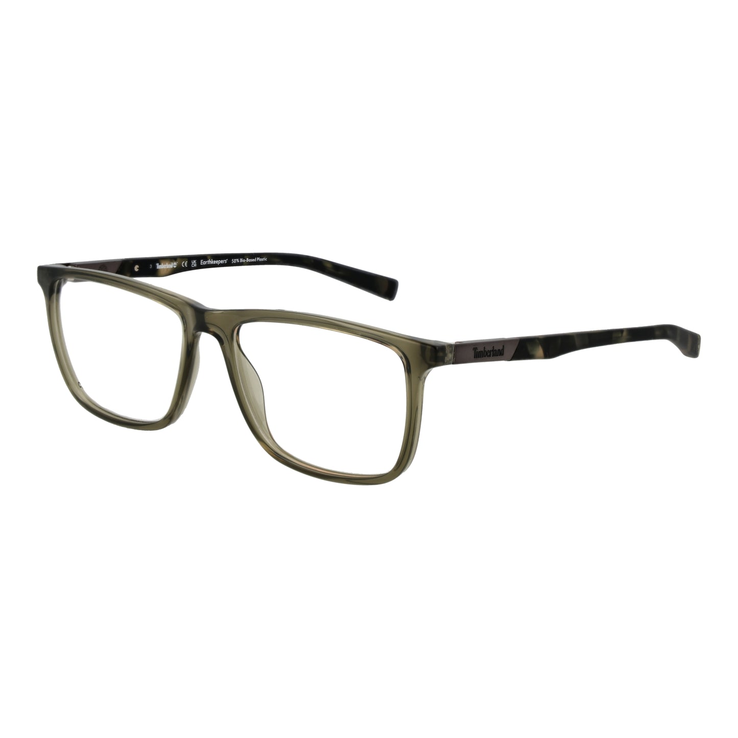 Gent's eyewear Timberland Mod. TB1801 54096 rectangular eyeglasses in tortoiseshell frame.
