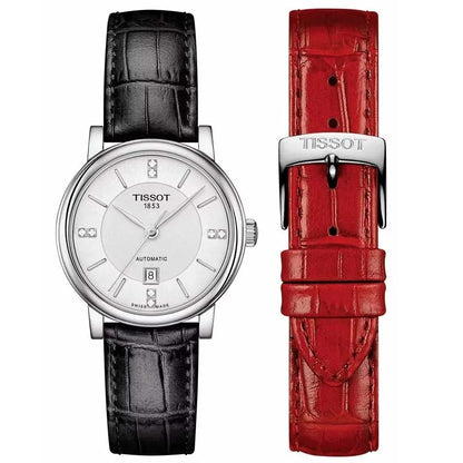 TISSOT Mod. CARSON AUTOMATIC W-DIAMONDS - Special Pack + Extra Strap WATCHES
