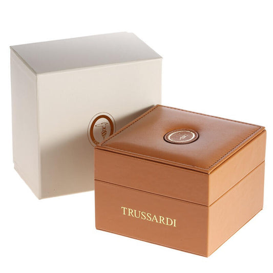 TRUSSARDI MOD. BRINK brown gift box with logo packaging