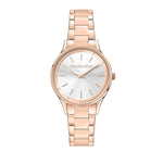 Luxury watch TRUSSARDI MOD. T-STAR with rose gold finish and silver dial. Elegant accessory for style and sophistication.